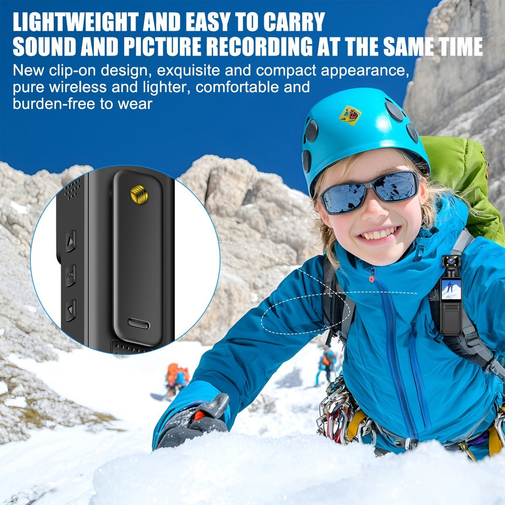 HD 4K Pocket Action Camera Rotation WiFi Vlog Caméscope Sports portables DV