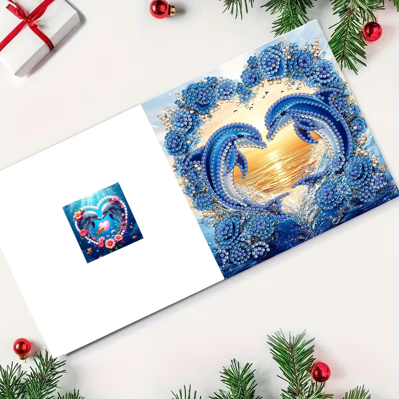 Kit de peinture diamant bricolage Kit carte d'anniversaire