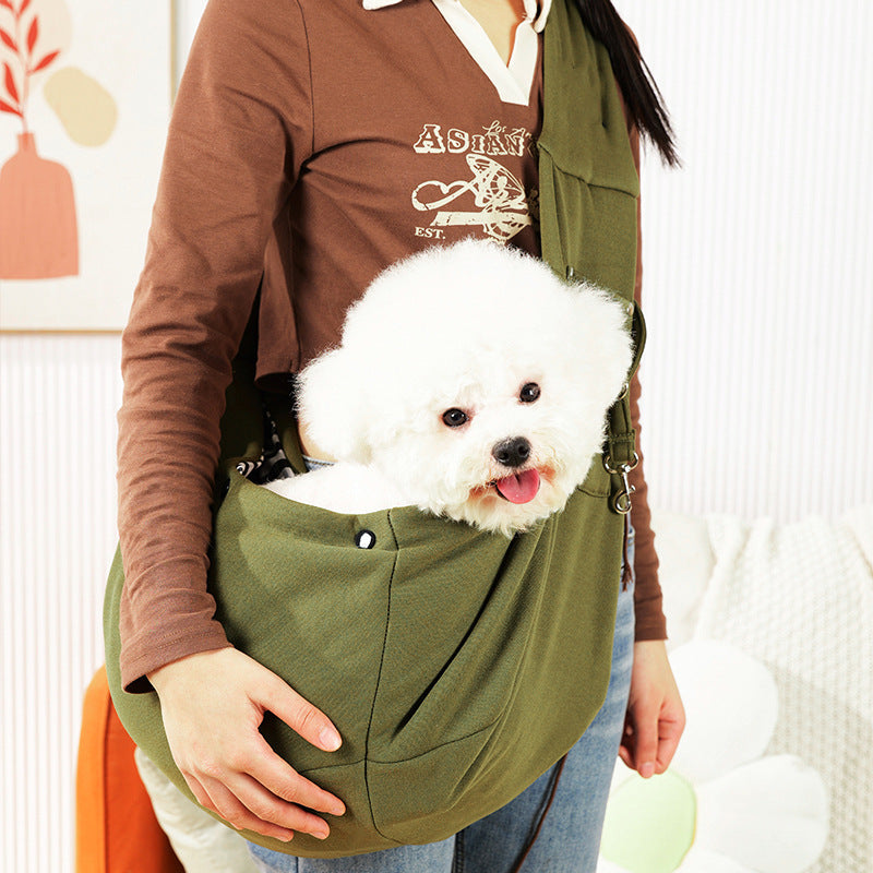 Polyester Pet Crossbody Sac avec poches