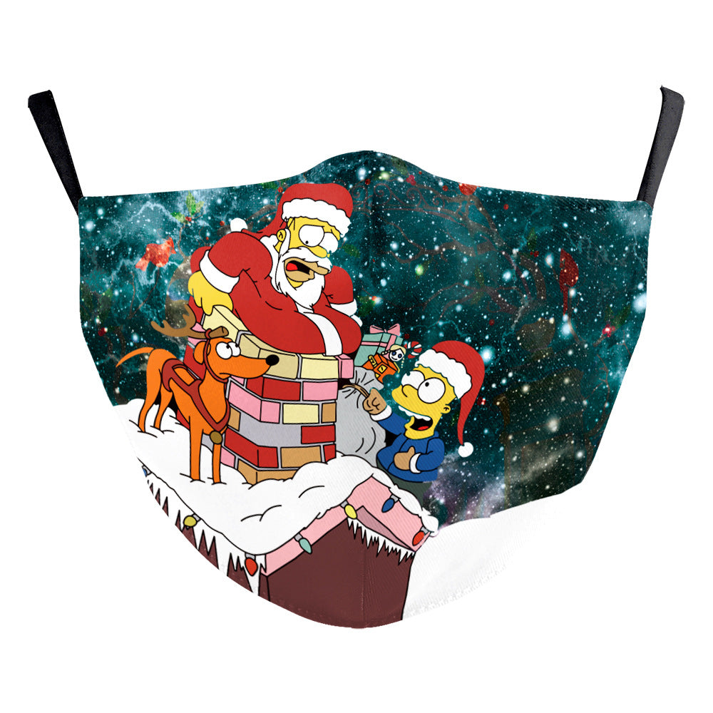 Masque d'impression numérique Starry Sky de Noël
