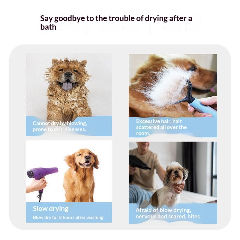 Sac de séchage pour animaux de compagnie pour les chats et les chiens