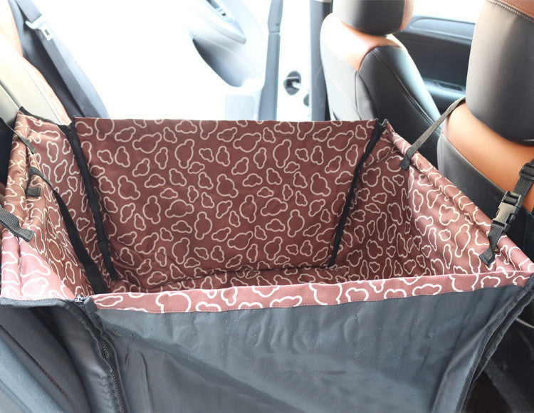 Tapis de voiture de voiture de PetDog Mat de voiture de Dog Mat de ligne arrière Siège simple pliable Double couche Tapis de voiture de chien