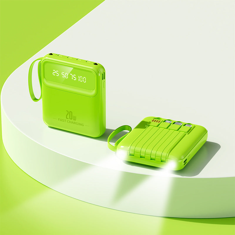 Mini avec câble Power Bank 20000 MA Portable
