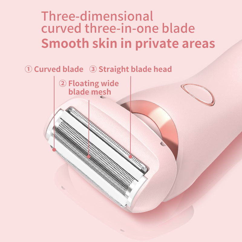 2 En 1 Epilateur Épilatateur USB Comprimeur Rechargeable Femmes Corps Razor Face Jambe Armpit Bik