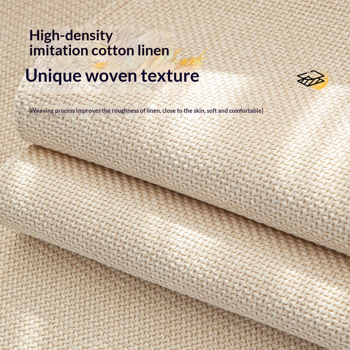 Japanese Style Faux Cotton Sofa Cushion