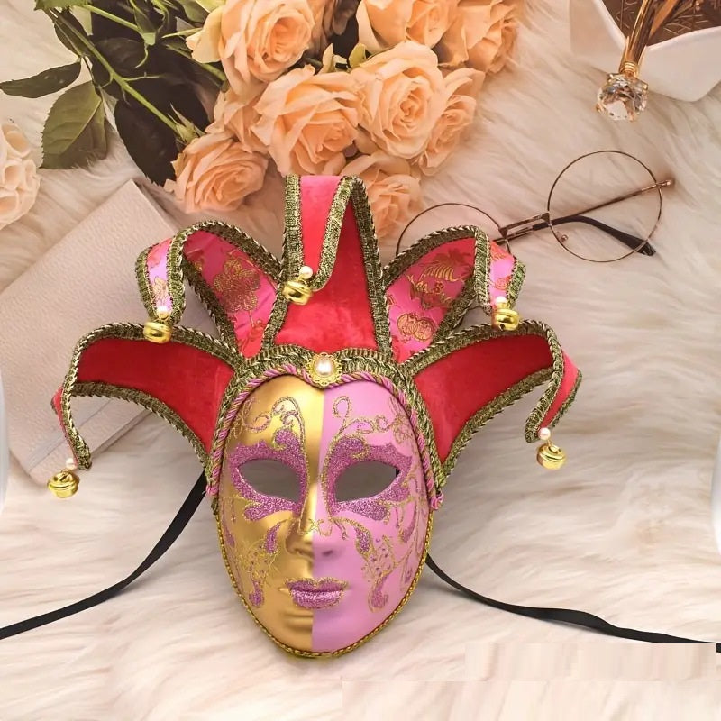 Peint Yin et Yang Halloween Ball Party Masque de performance haut de gamme de Venise