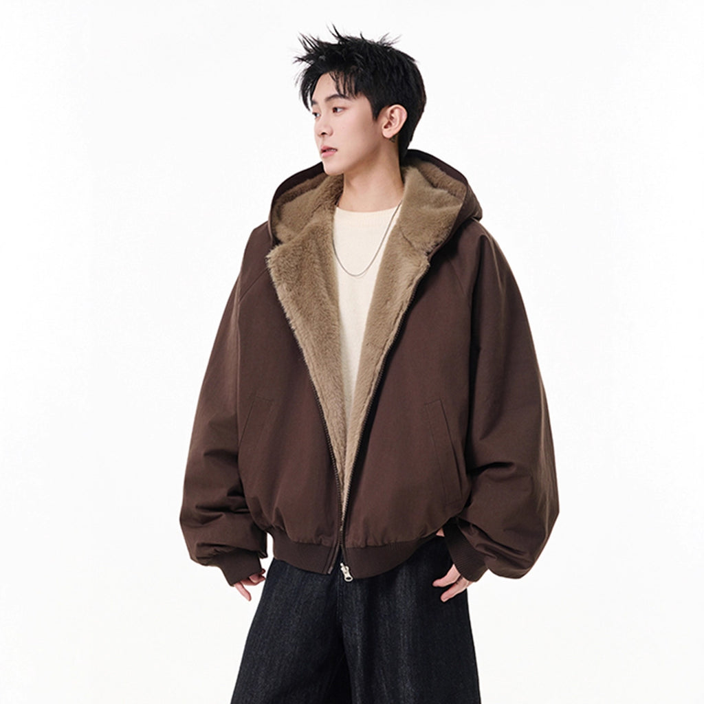 Hommes Tendance haut de gamme en coton à capuche d'hiver