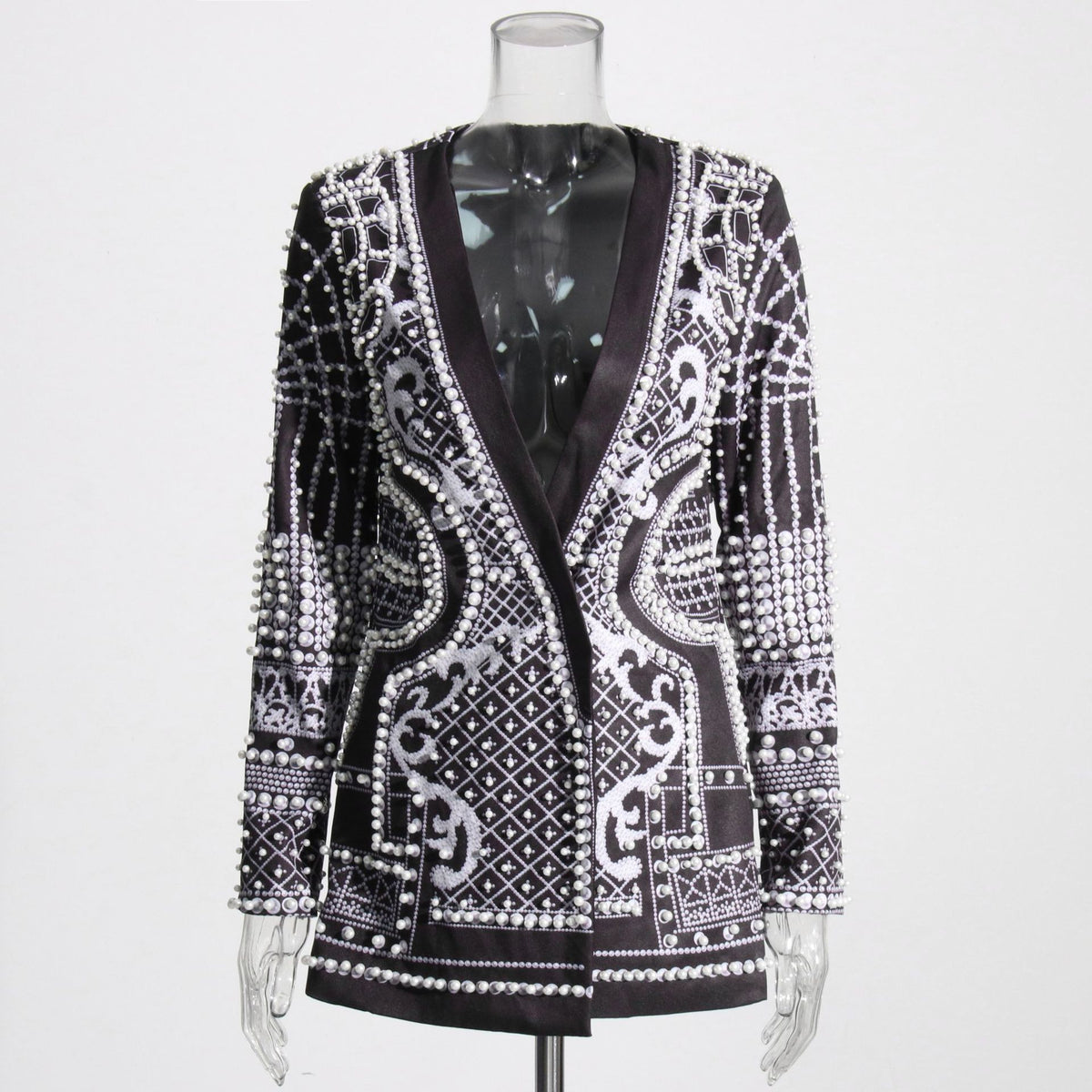 Perle imprimé Petite Blazer pour femmes