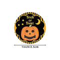 Halloween Pumpkin Wrapped Gift Sticker Amazon Template