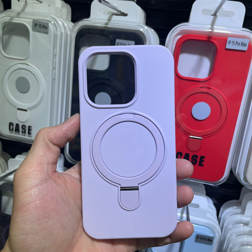 Boîtier de téléphone magnétique Silicone liquide
