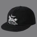 Drapeau imprimé Warhorse avec bande à lettres et bouchon plat de baseball Brim