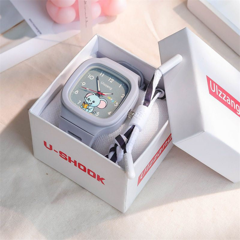 Mignon Silicone Trendy Luminous Sports Place étudiante Montre de beau look