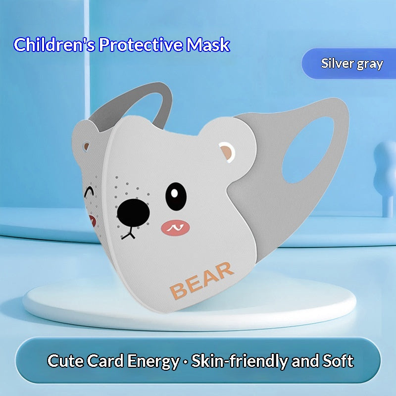 Mignon dessin animé enfants soleil-protection unisexe été UV-proof respirant masque visage