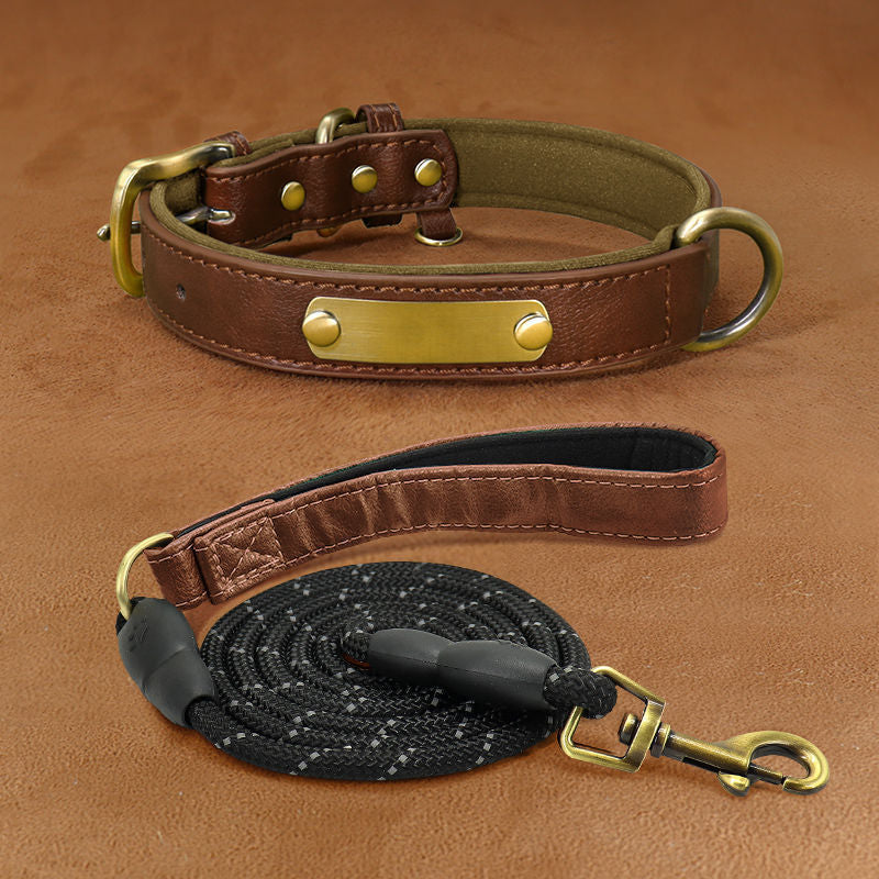 Collier de chien gravé avec des lettres pour prévenir la perte de collier