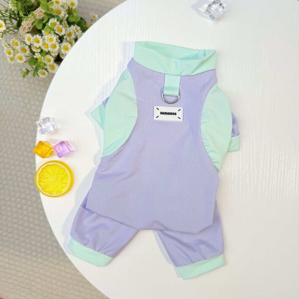 Vêtements de chien SpringSummer Ice Silk Refroidissement 4 pièces