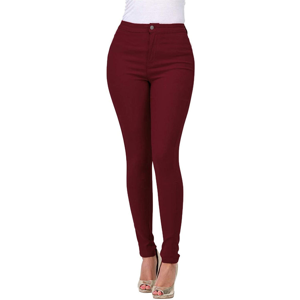 Pantalon en denim multicolore pour un look raffiné
