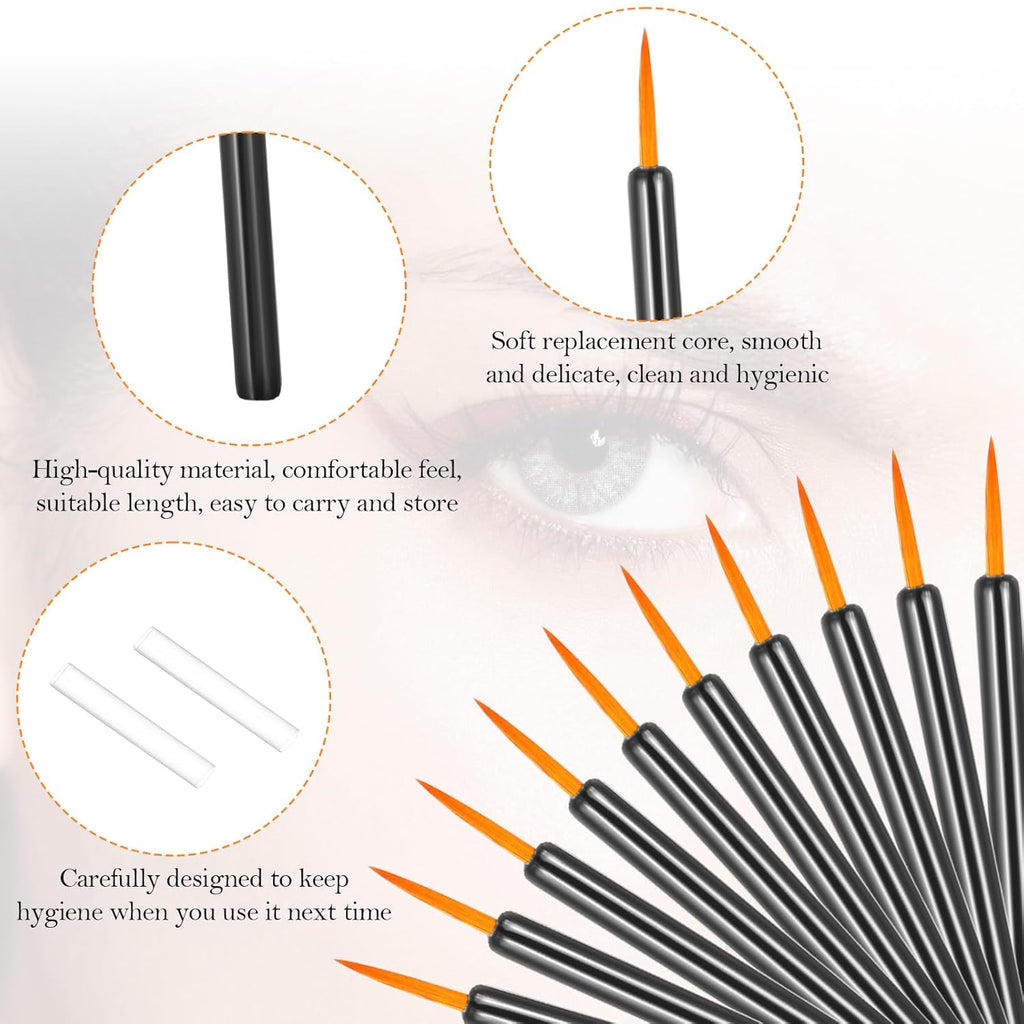 Brosses jetables pour eyeliner à cent paquets - Applicateurs ultra-fins