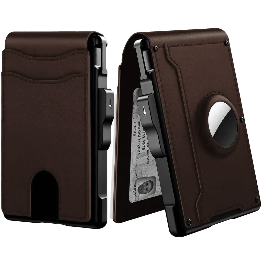 Porte-cartes pour hommes Portefeuille Cartouche en fibre de carbone de grande capacité