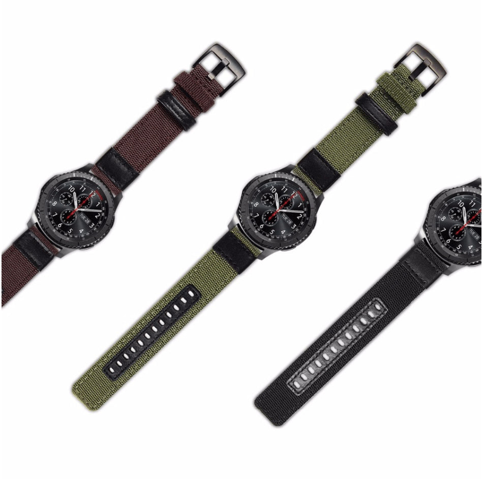 Bracelet de montre réglable en nylon tissé