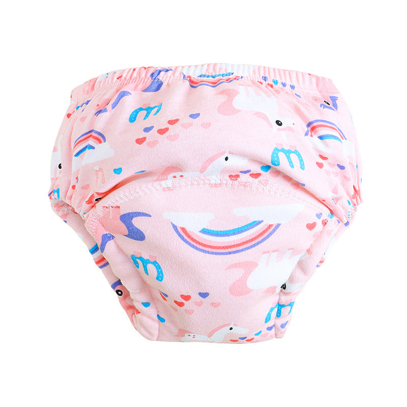 Pantalon d'entraînement pour bébé Pure coton respirant 6 couches Lavable Couche pour bébé