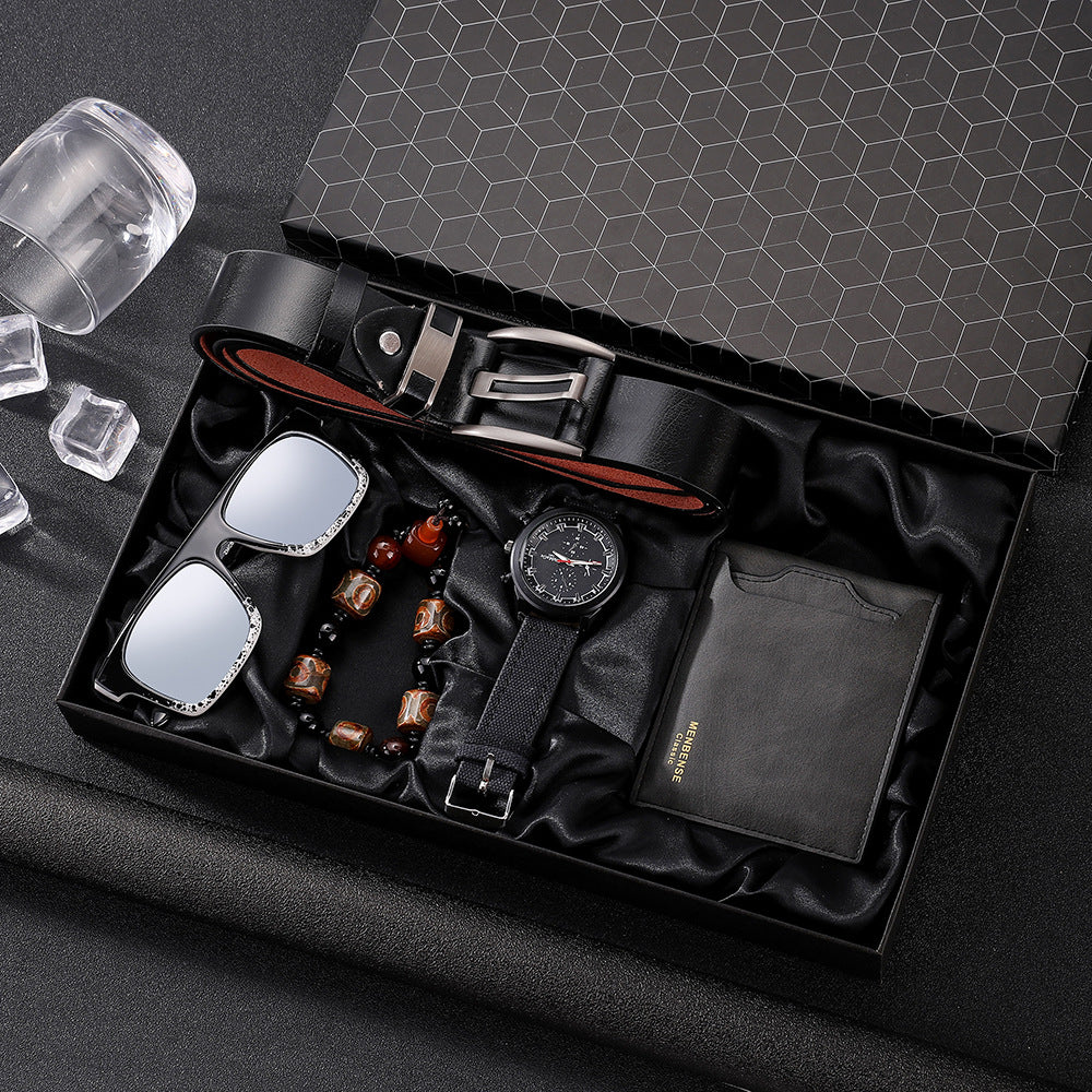 Simple Casual Montres Homme Set 5 pièces Quartz Montre