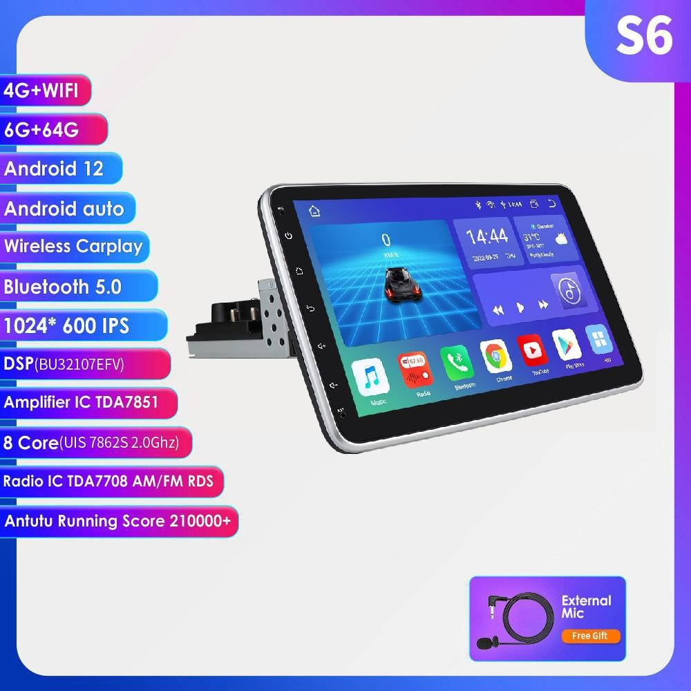 Android Grand écran 101 pouces Universal Rotation Shaking Head Doll pour voiture tout-en-un Navi