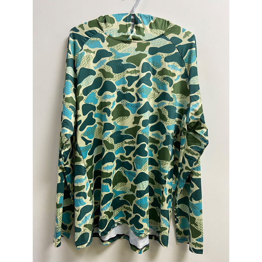 Pêche Hoodie UPF 50 anti UV Sailing Shirt Surf d'été Hommes Long Sleeve Hunting Jersey