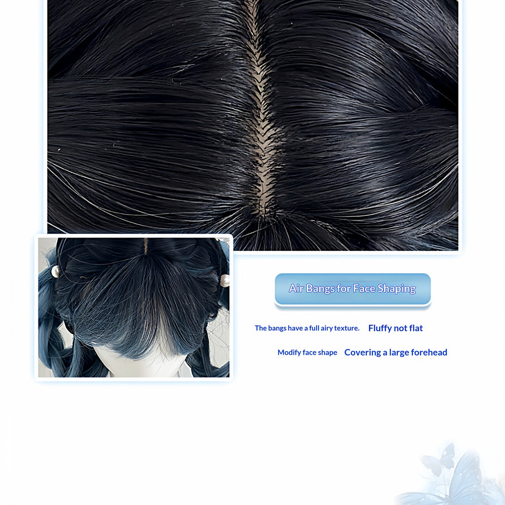 Perruque à tête pleine de Chignon bouclée à double graine