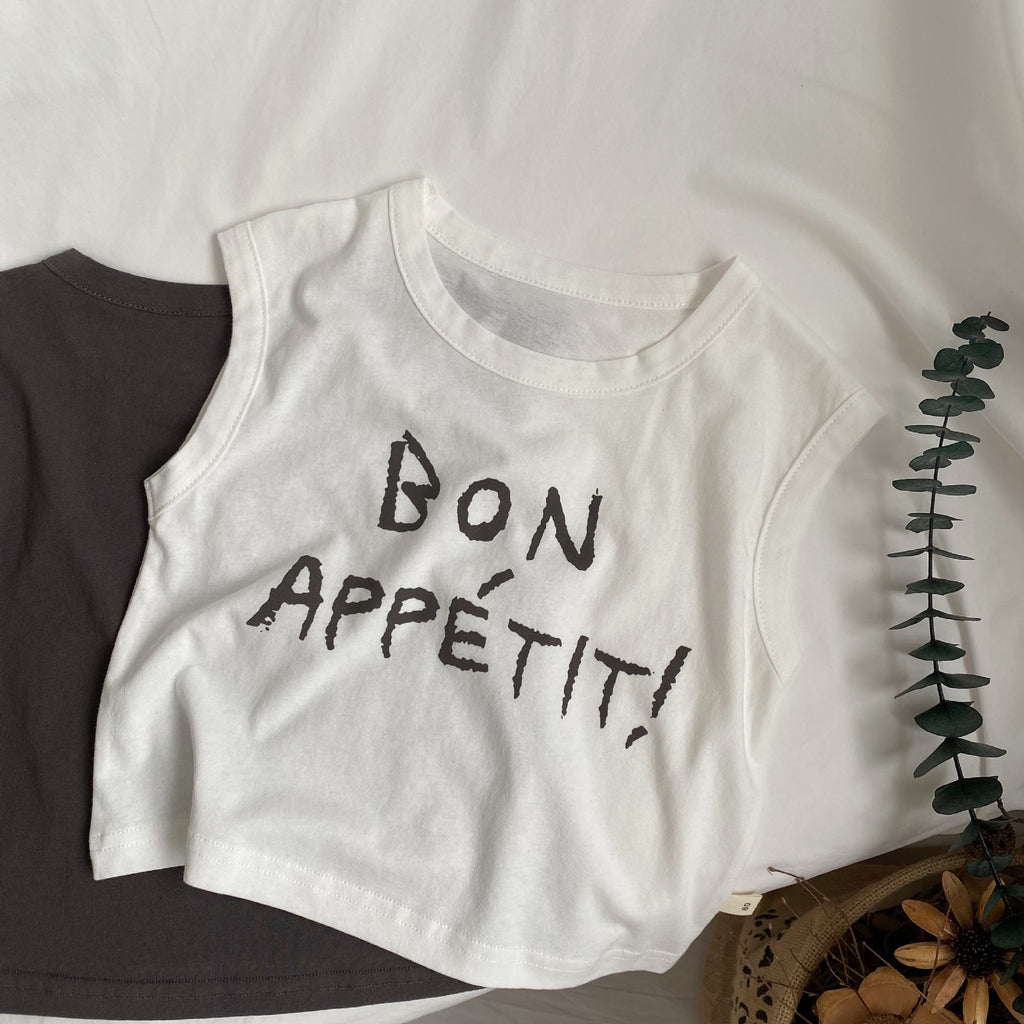 Lettre des enfants imprimé Veste sans manches pour les garçons et les filles