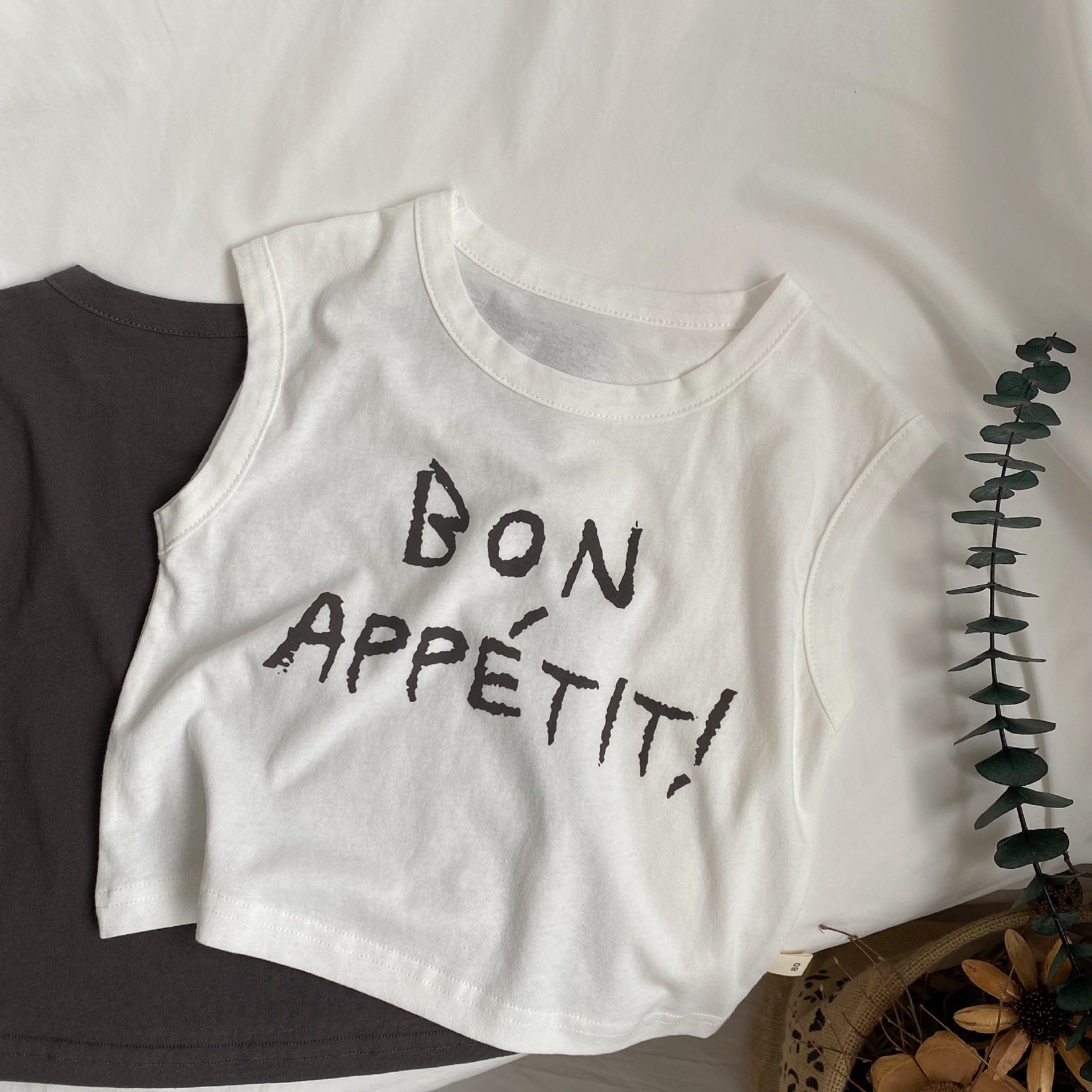 Lettre des enfants imprimé Veste sans manches pour les garçons et les filles