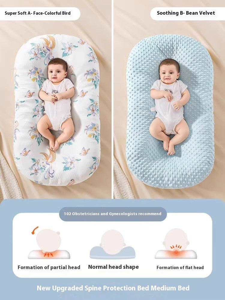 Minimally imprimé bébé apaisant et lit anti-stupéfiant
