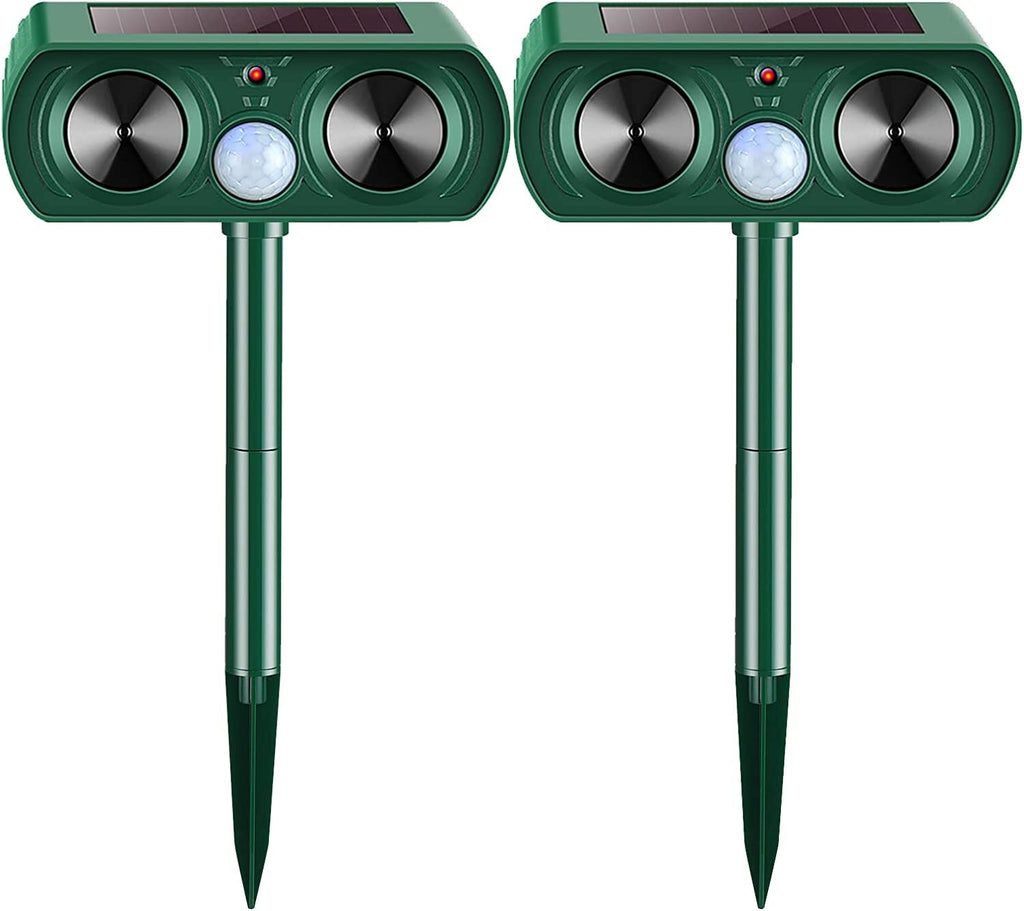 1x Ultrasonic Solar Cat Dog Reperlent Fox Pest Scarer Repeller Garden