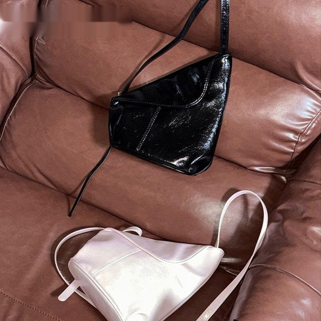 Arrivée Niche-design Sac de corps en cuir ciré à l'huile