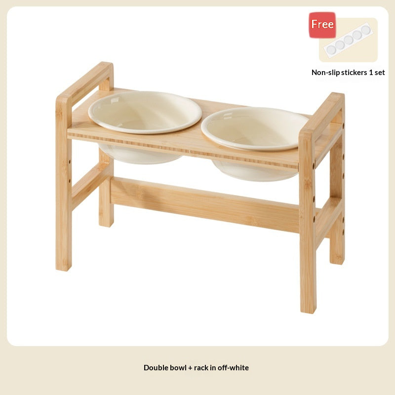 Céramique Grande Capacité Dog Bowl Feeder