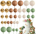 32 Pcset Colorful Mousse Ball Anniversaire Cake Décoration Multi-style Plug-in