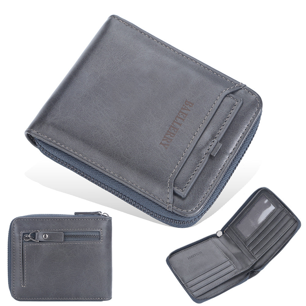 Business Retro Multi Card Slots Portefeuille Hommes