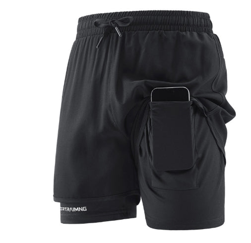 Short en deux parties pour la course sportive et la remise en forme