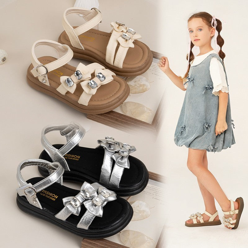 Summer Ins Fashion Girls Sandales de plage à pieds ouverts