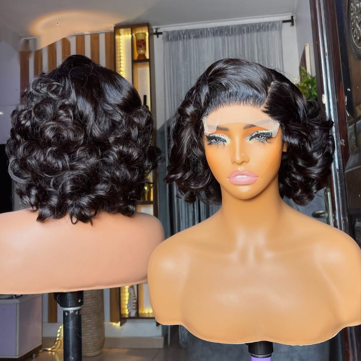 Double-layered wig