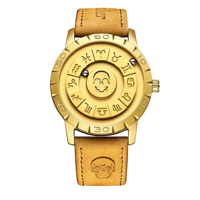 Montre de suspension magnétique pour hommes Montre de quartz créative
