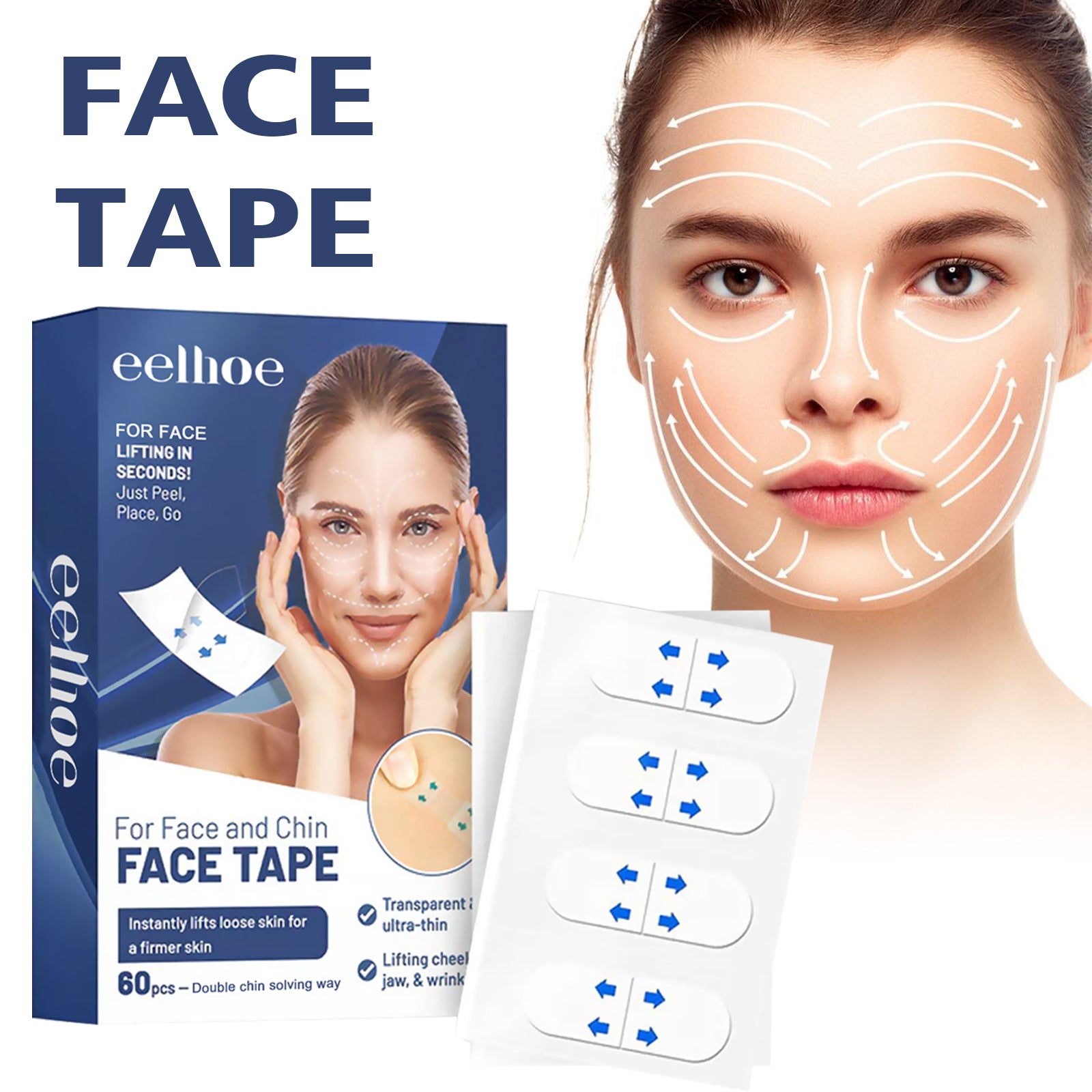 Stickers Soulèvement Facial 60pcs