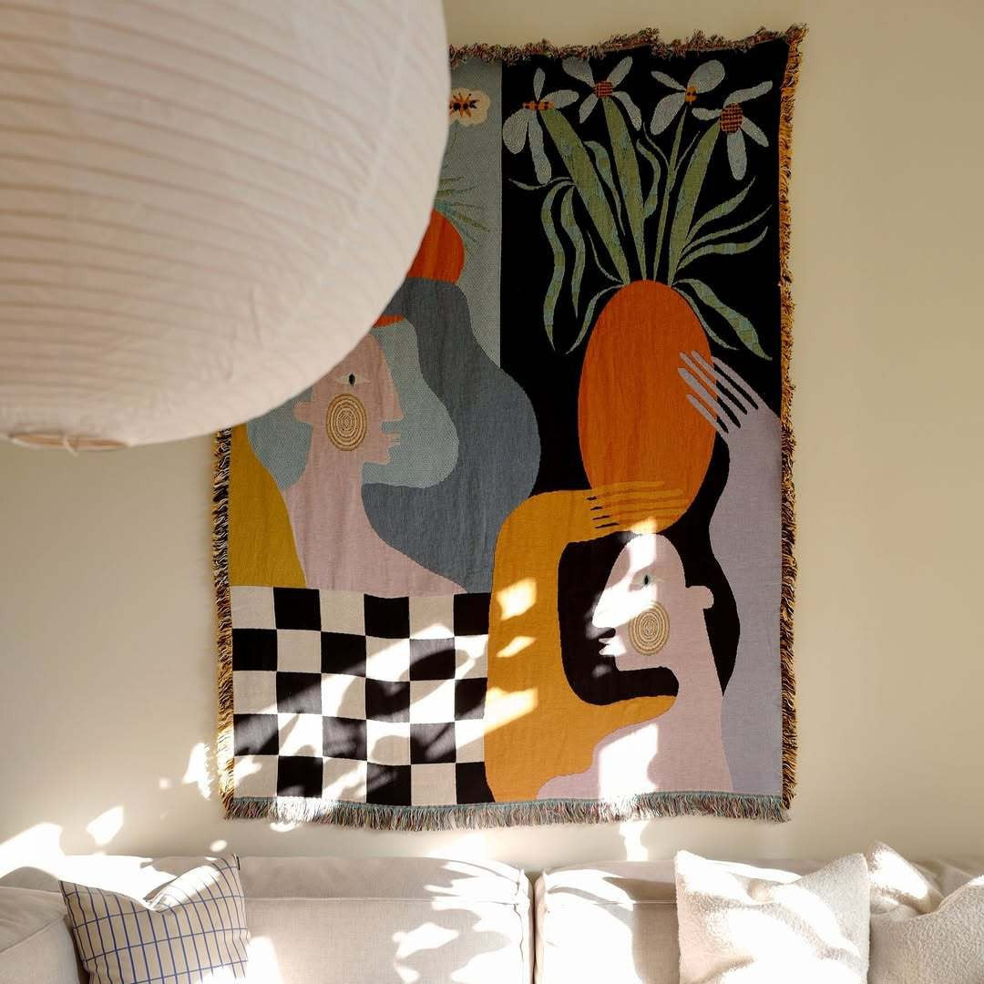 Artist Tapestry Creative Canapé Blanket Personnalisé lancer décoratif
