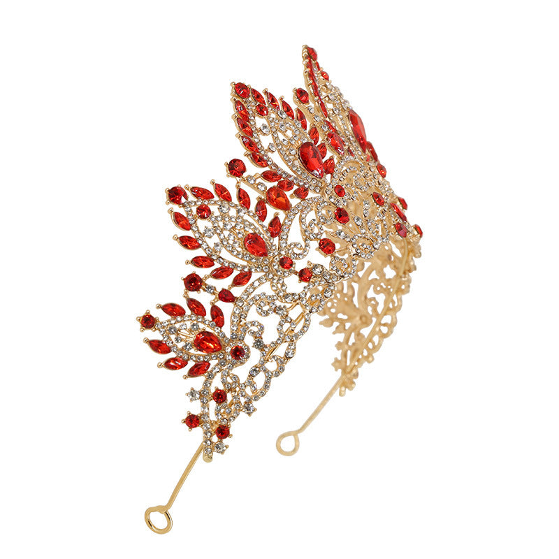Cristal Crown Headdress Accessoire pour cheveux de mariée Style japonais et coréen haut de gamme