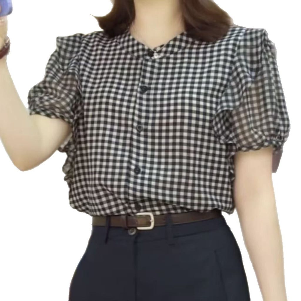 Blouse élégante de style occidental réduisant l'âge pour les femmes