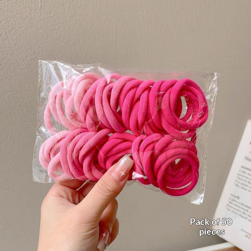 Attaches jetables pour petits cheveux pour femmes Haute élasticité et bandes en caoutchouc durable