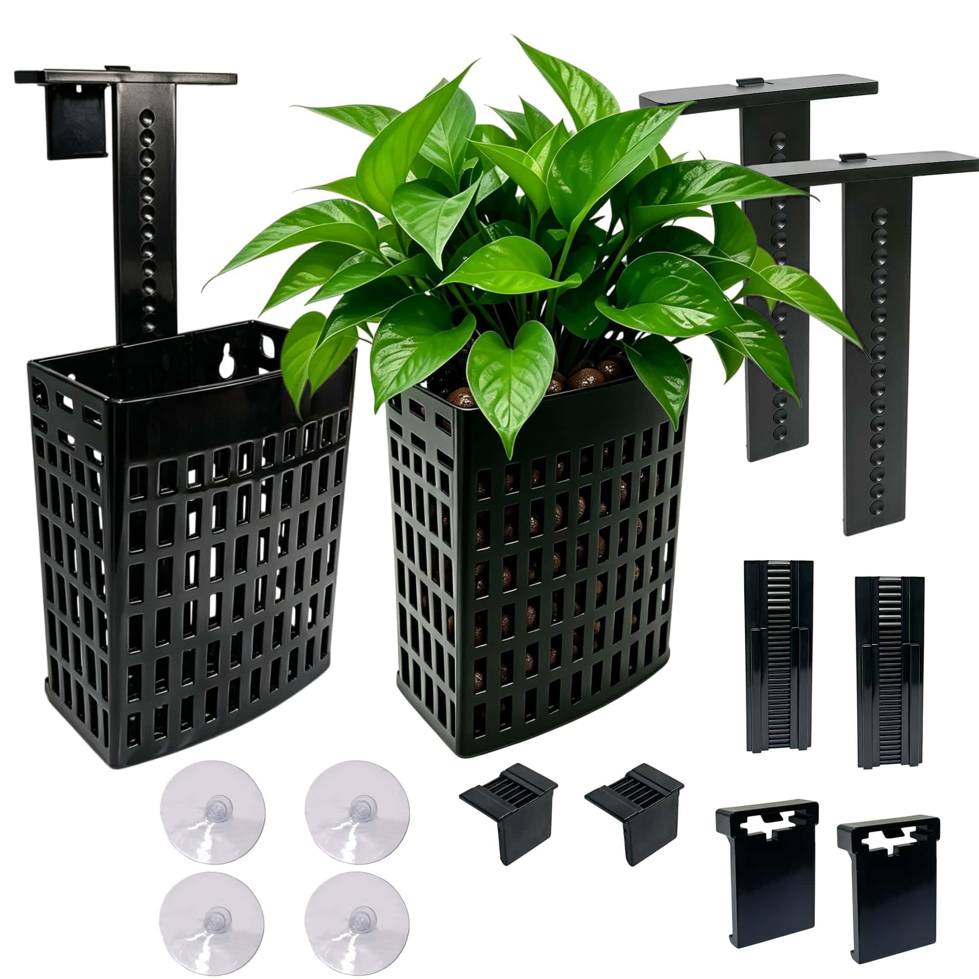 Porte-usine d'aquarium amélioré 2 packs