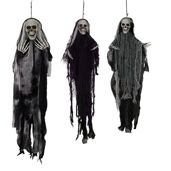 3 Pack suspendu Halloween Skeleton Ghosts Décorations