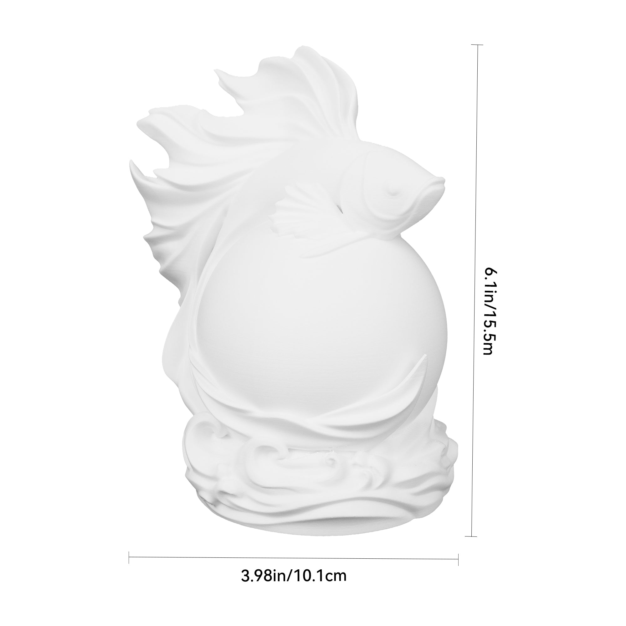 Lampe de table 3D imprimée Betta Fish Ambient