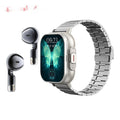 Heure d'arrivée Smart Watch Casque Bluetooth TWS Deux en un rythme cardiaque