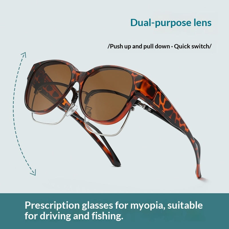 Lunettes de soleil Clip-on spécifiques à la conduite pour hommes